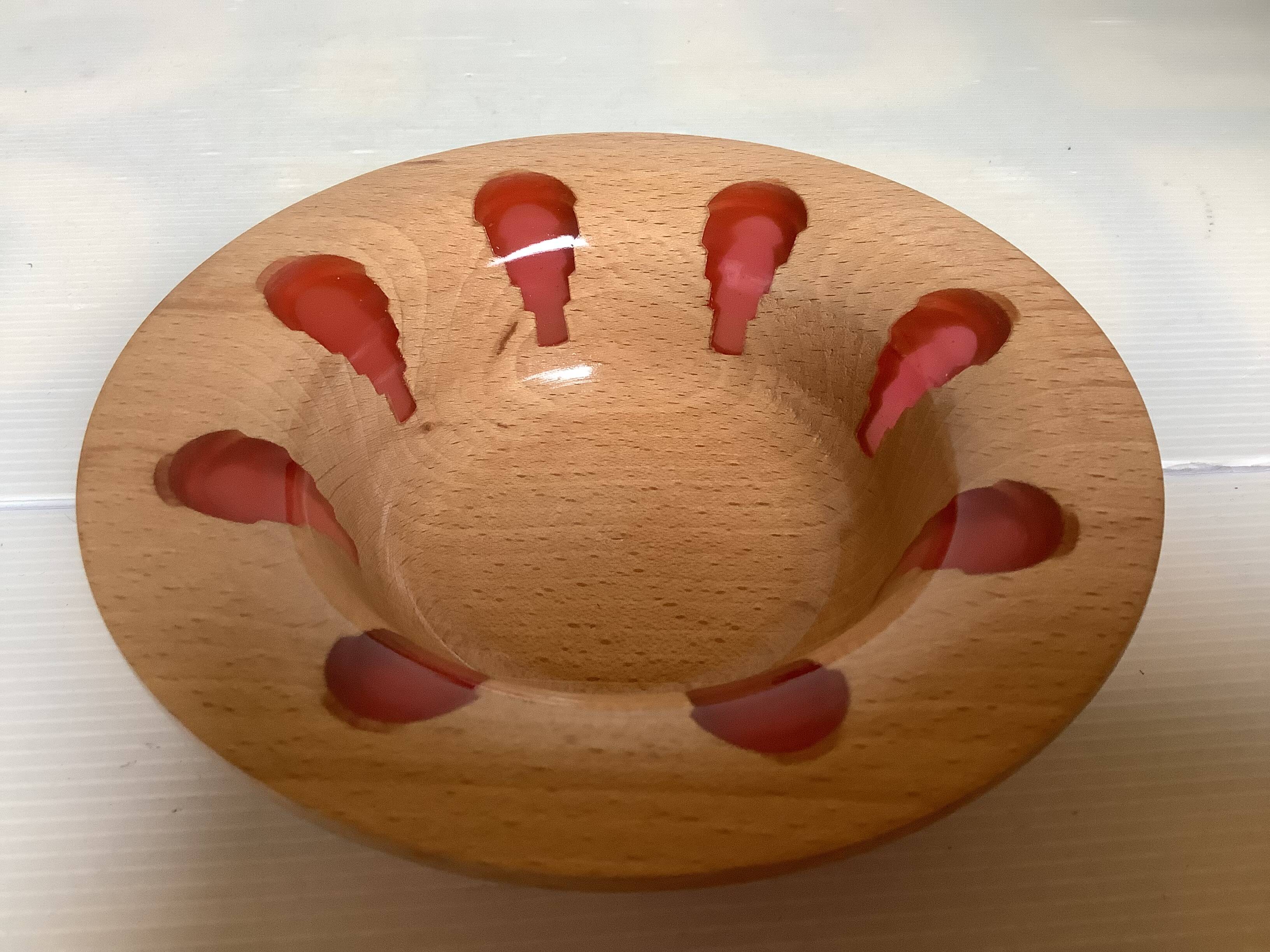 Wooden catchall Nopjes handcrafted woodturning