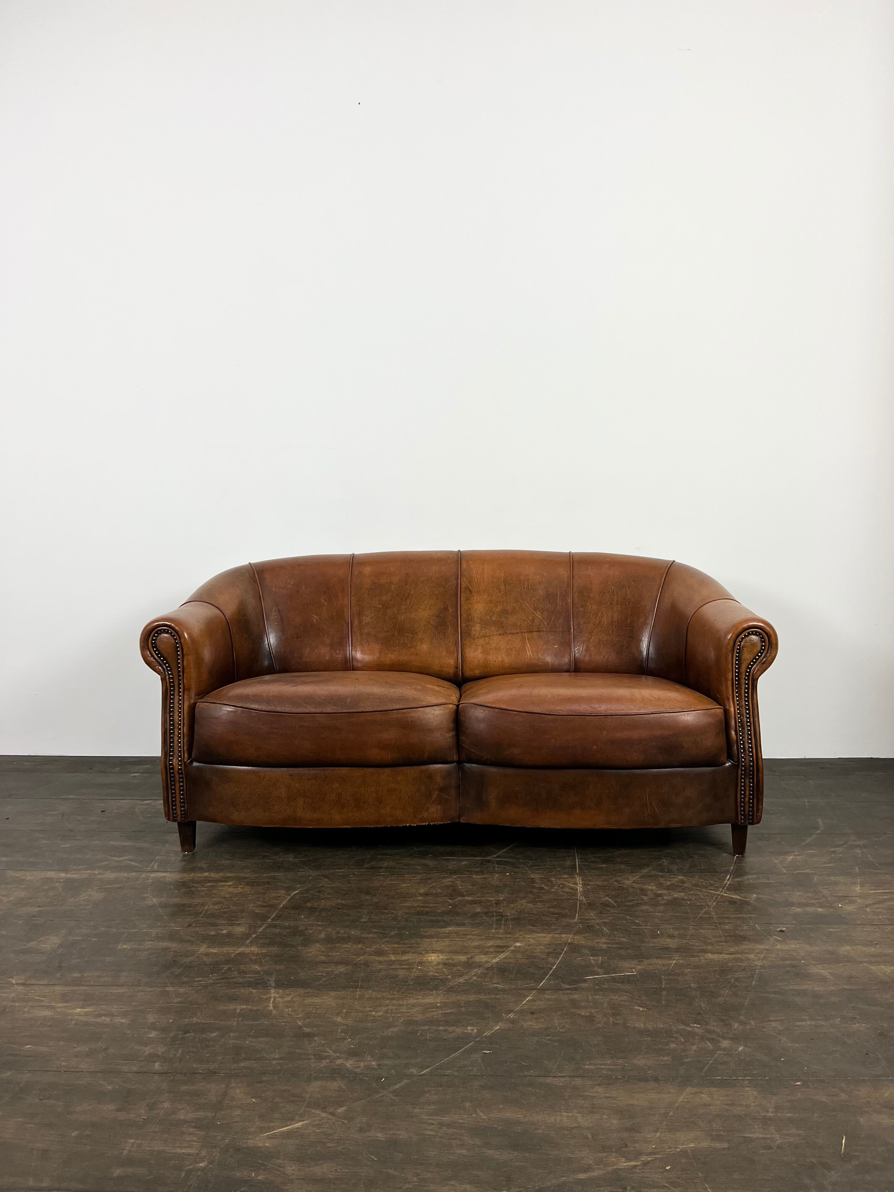 Sheep leather sofa