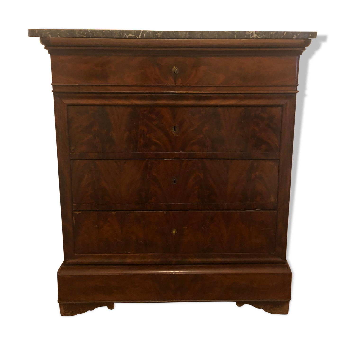 Large old chest of drawers