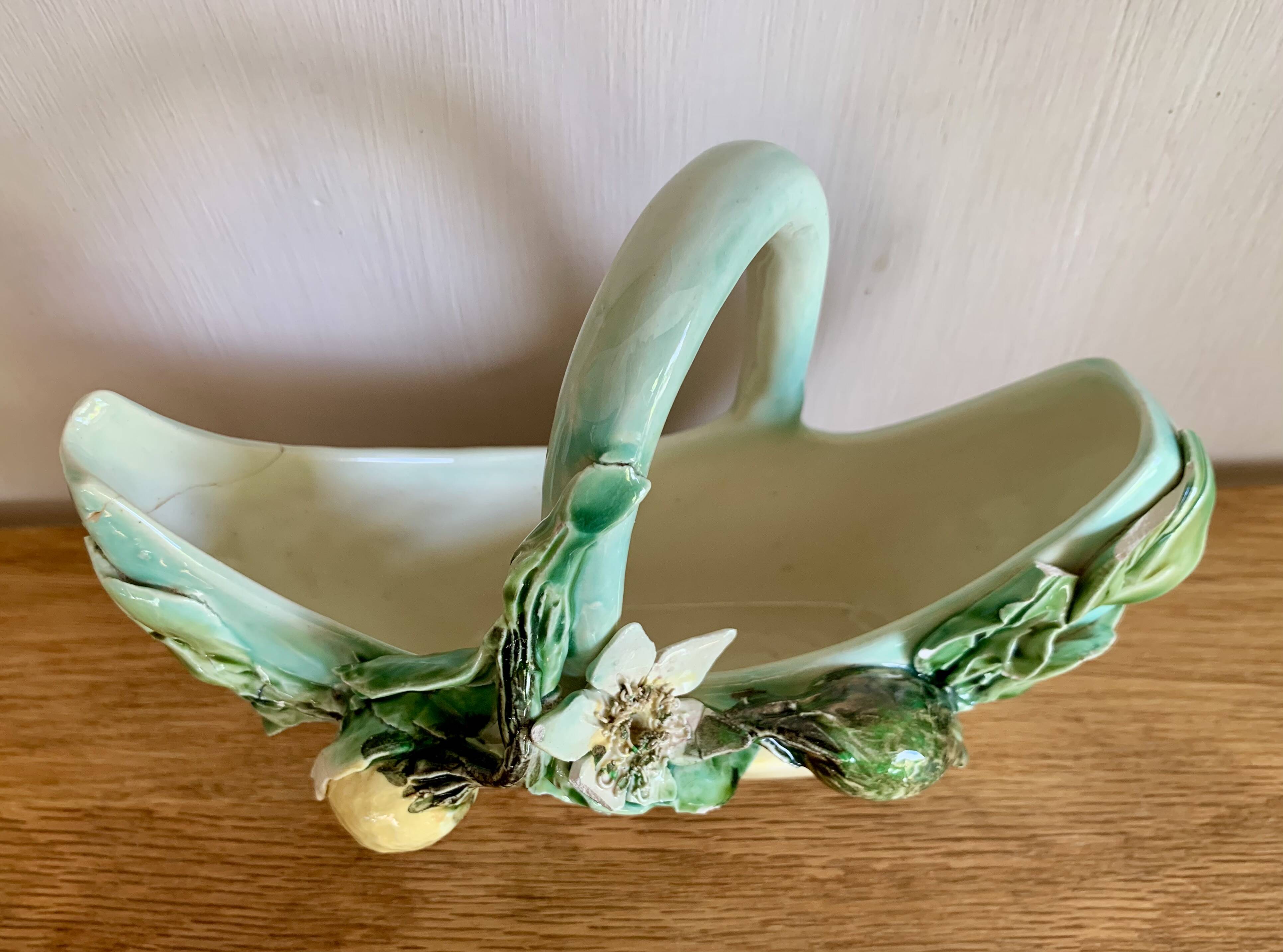 Old Lonchamp earthenware basket