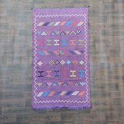 Moroccan purple ethnic carpet