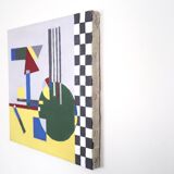 Tableau, peinture abstraite constructiviste, république tchèque