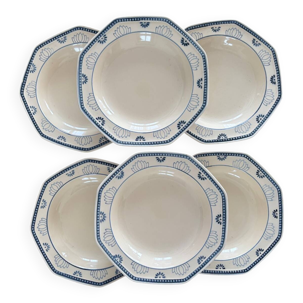 Assiette montgolfière faïence de Nevers - Collection