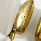 Beautiful large Mid Century Modern wall lamp made of brass and glass