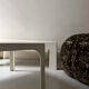 Prisunic off-white square coffee table, 1970s design