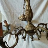 Lustre en bronze à 5 branches de lumieres XIXéme