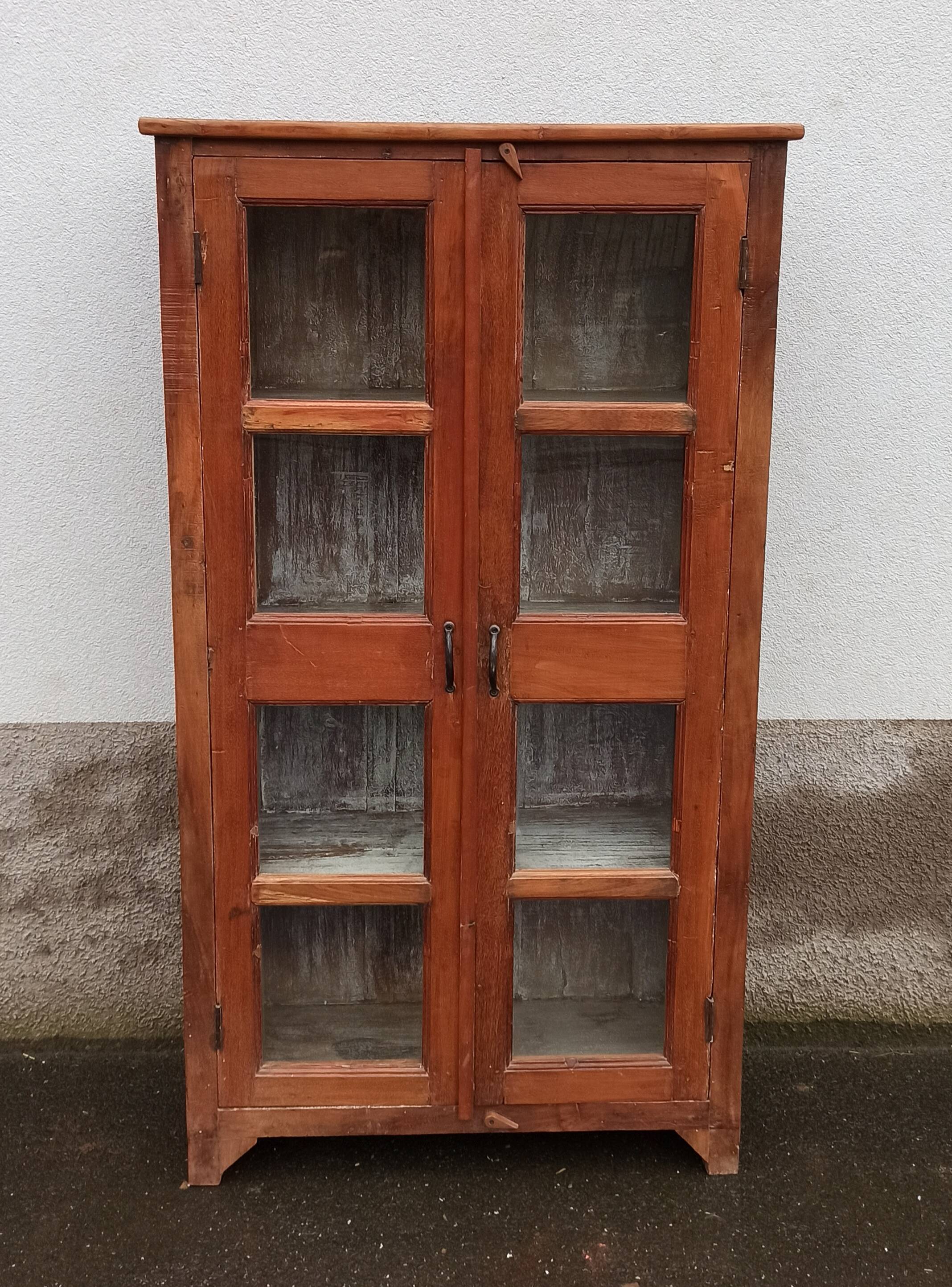 Wooden glass cabinet