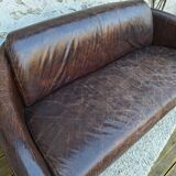 Leather club sofa