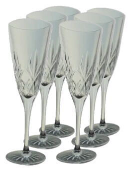 Set de 6 flûtes à champagne