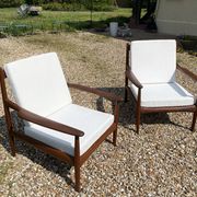 Paire de fauteuils scandinave en teck