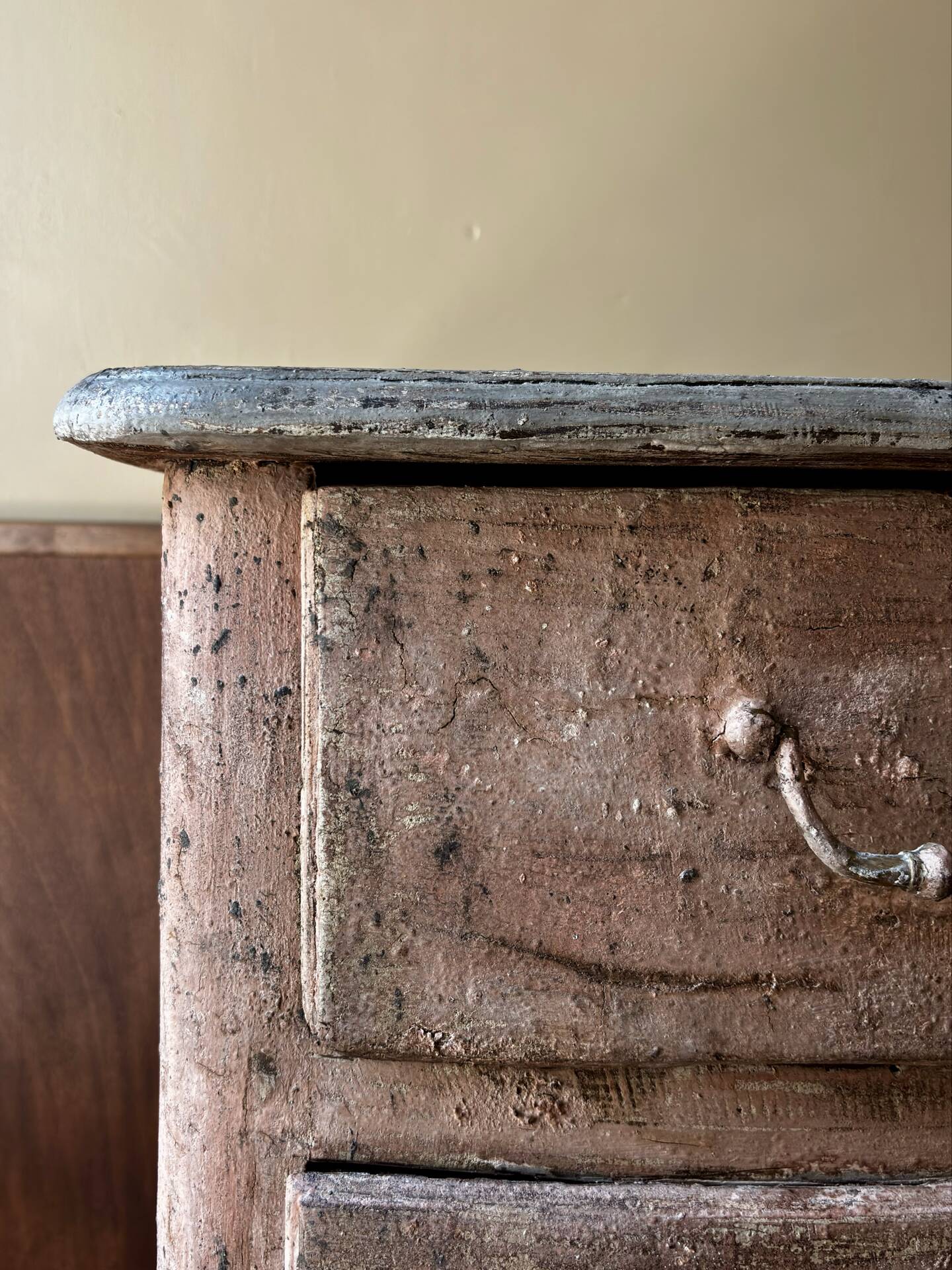 18th-century commode with a patina