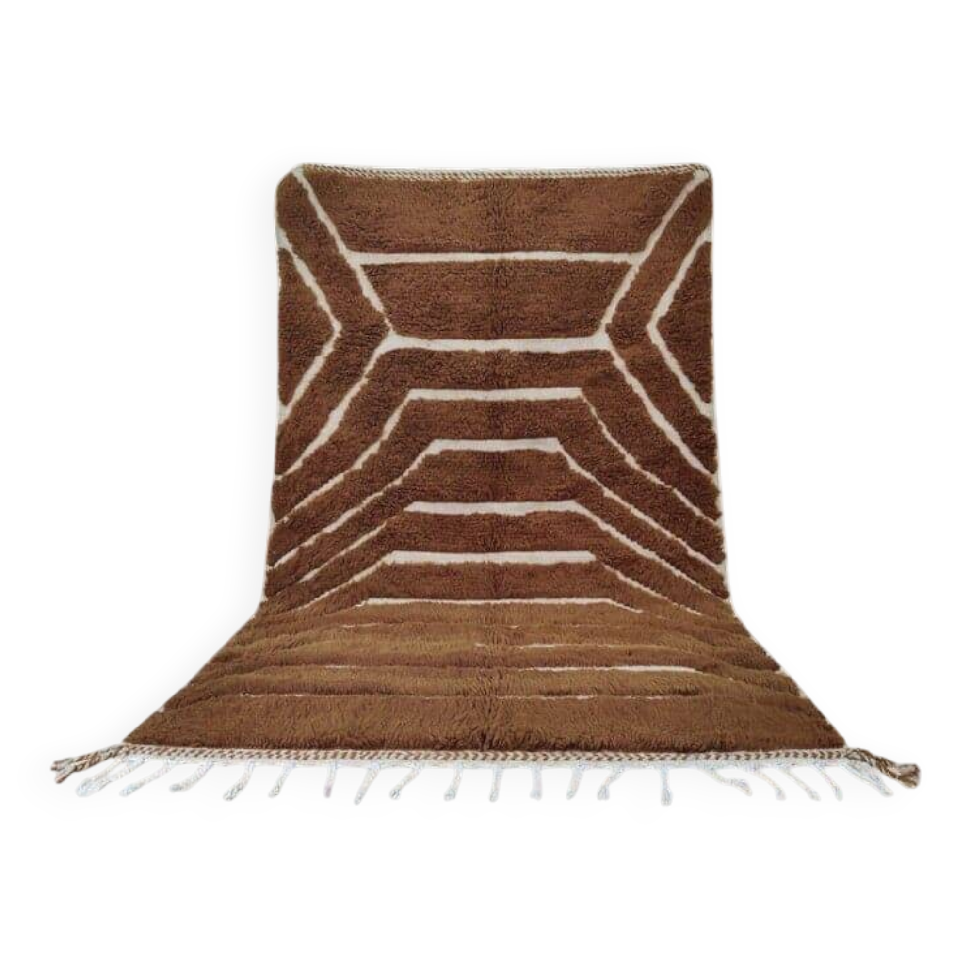Traditional handmade pure wool Berber rug size 150x250 cm