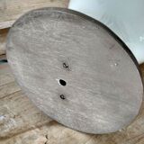 Table lamp, large white opaline in the shape of a light bulb