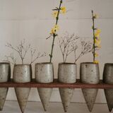 Sculpture 6 vases en grès 1970