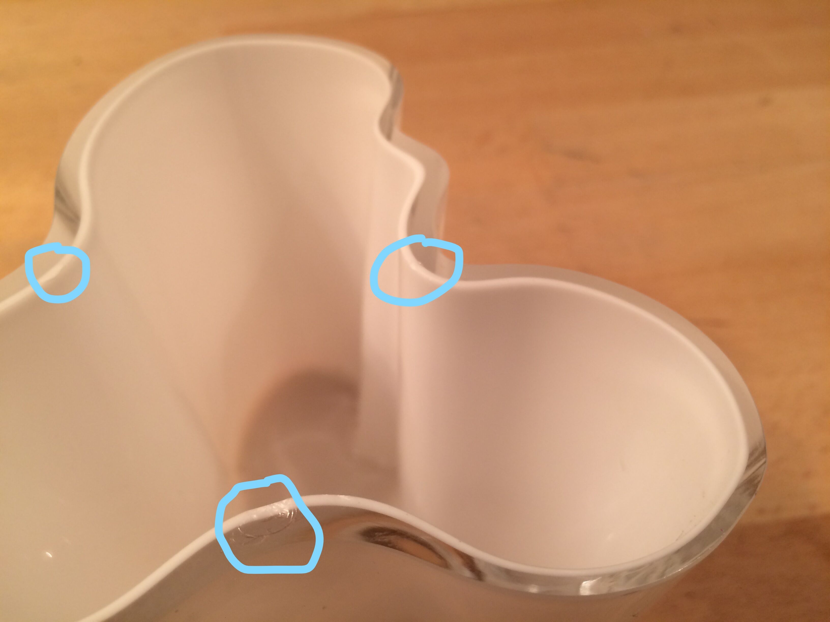 Vase Alvar Aalto Iitala 9.5 cm white glass