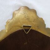 Vintage rocaille or shell gold mirror