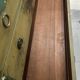 Commode en bois peint