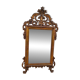 Old large Louis XV style mirror, stucco, wood, resin, beveled