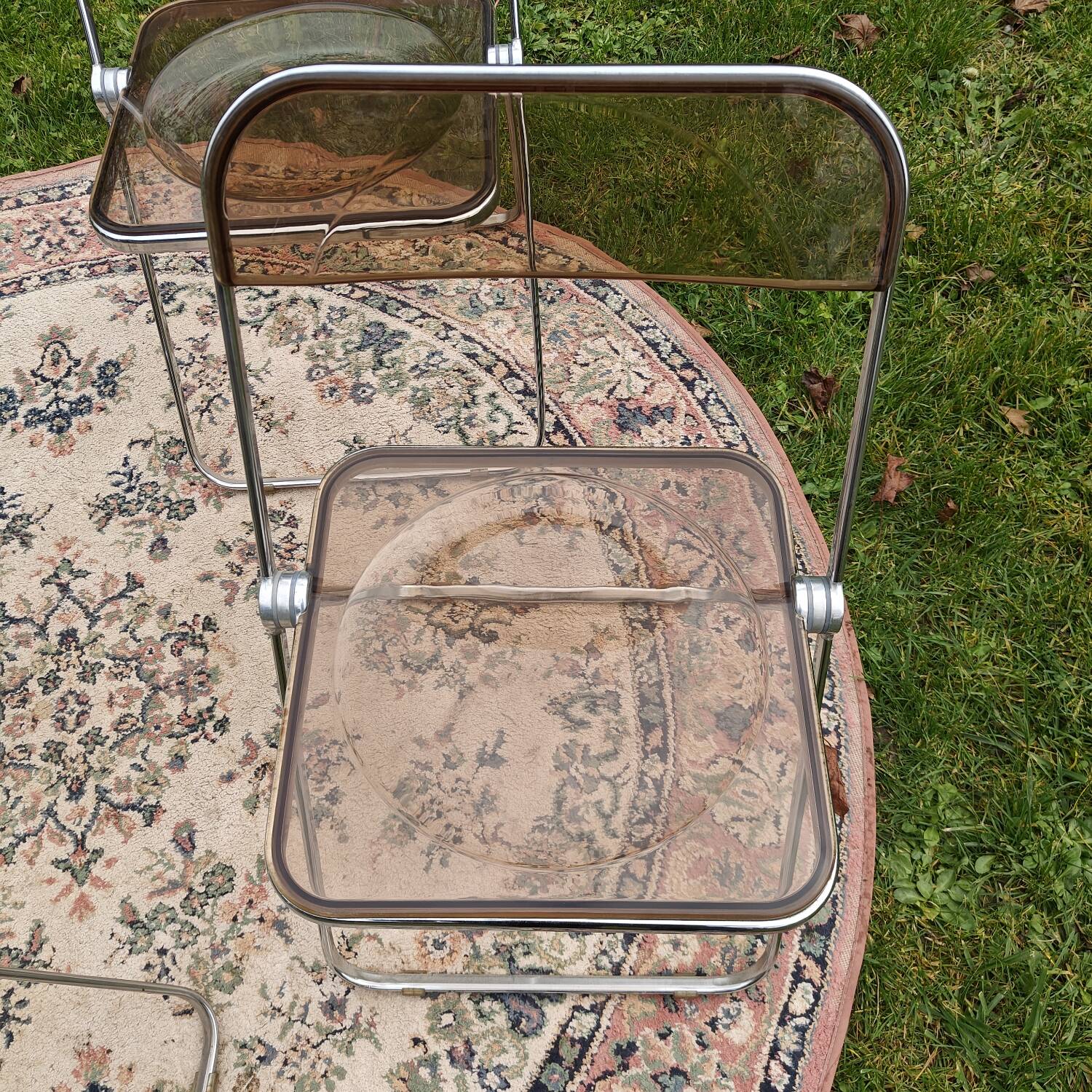 Suite de 4 chaises Castelli Plia Giancarlo Piretti