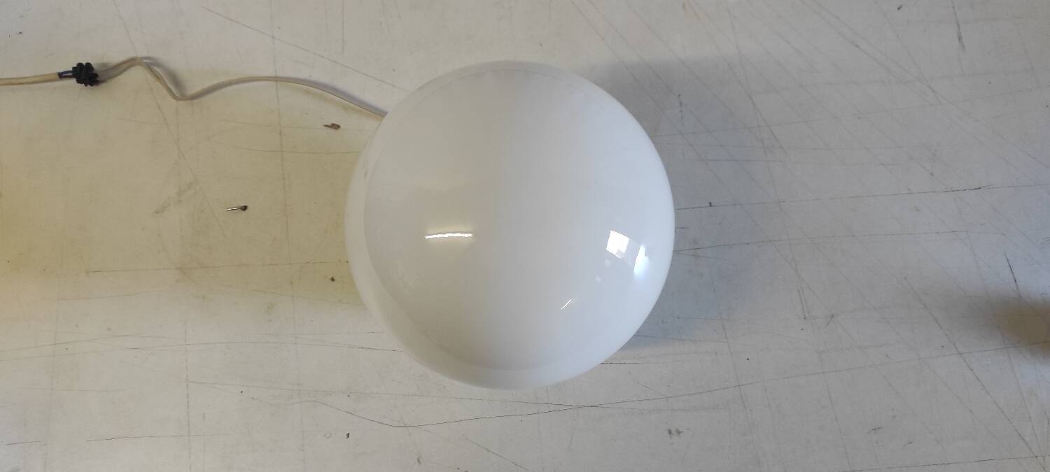Art Deco ceiling light or wall light with opaline globe, diameter 20 cm.