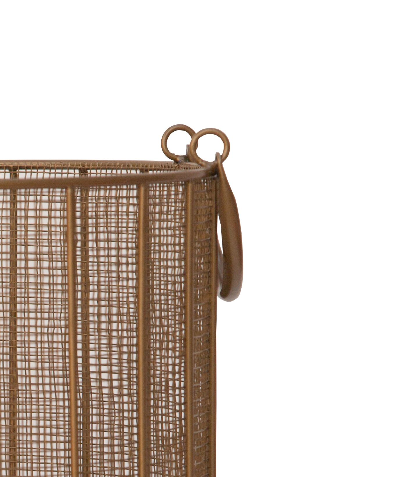 Gold gold braided wire basket