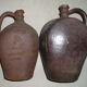 Duo of 2 old sandstone bottles