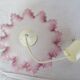 suspension with opaline pink-lilac lampshade