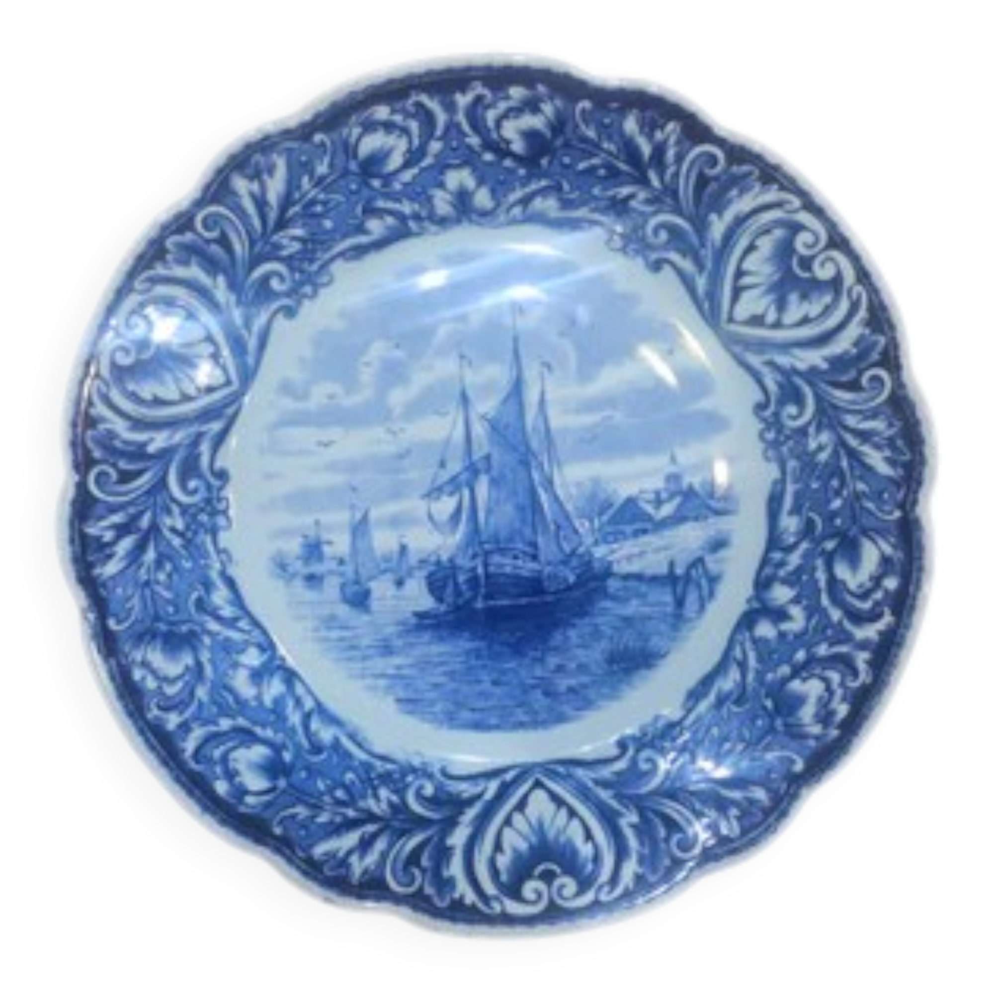 Decorative marine plate Delft - Petrus Regout