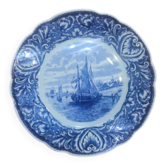 Assiette marine décorative Delfts - Petrus Regout