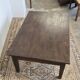 Rustic farmhouse coffee table from the 1900s with two drawers.