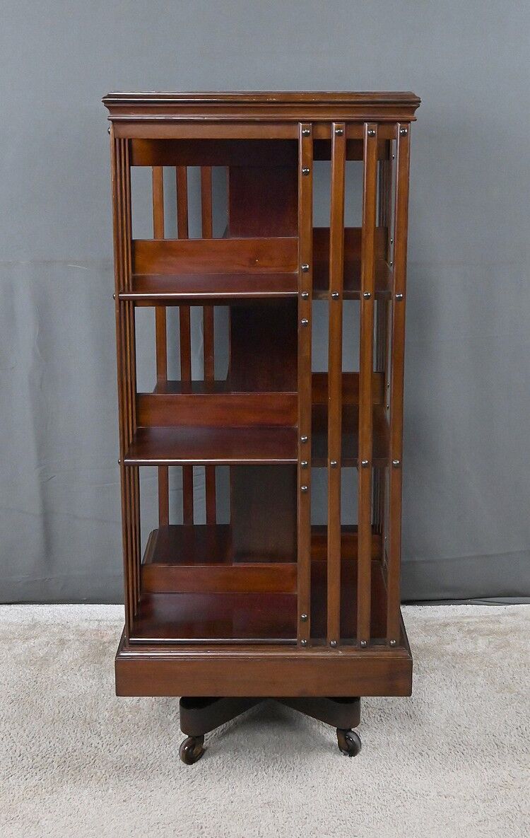 Rotating mahogany library, England – 1st part 20th century