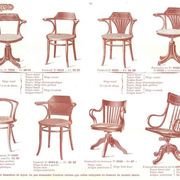 Chaise de bureau pivotante Jugendstil par Thonet