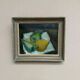 Swedish Original Oil on Panel – "Pears" by Elfrén – Signed – Vintage and Framed