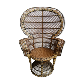 Emmanuelle peacock chair, 1970