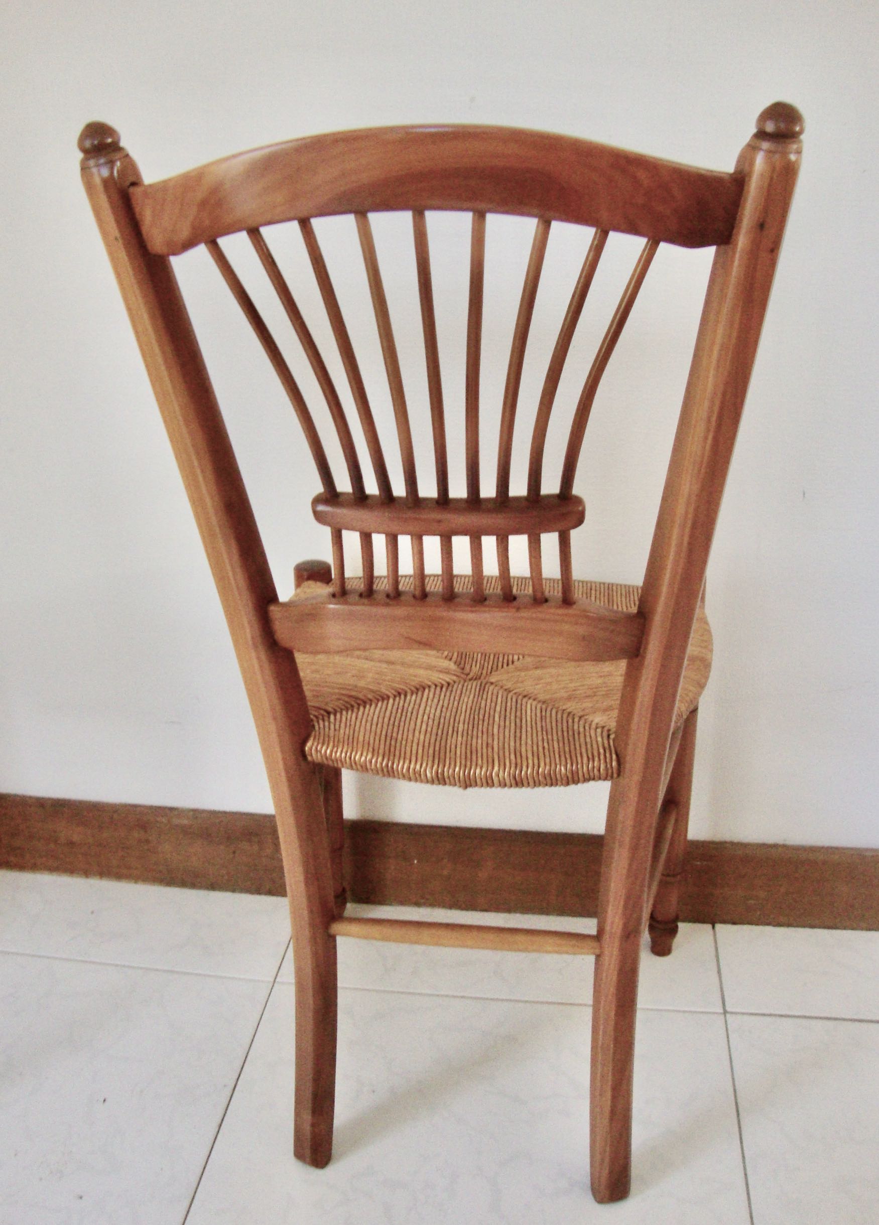 4 hand-stitched chairs 70s