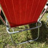 Pair of 70s folding camping chairs