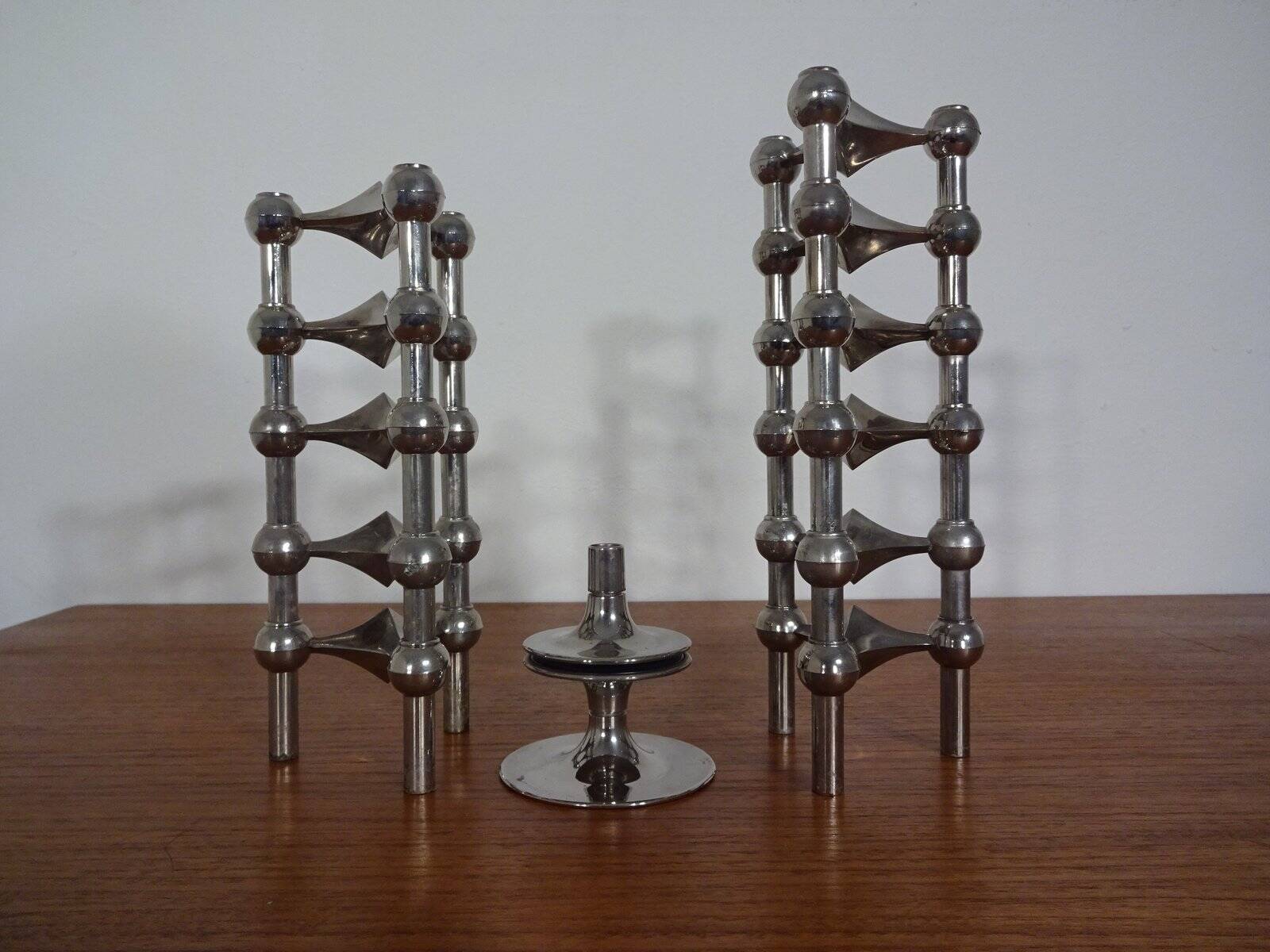 Candleholders by Ceasar Stoffi & Fritz Nagel for BMF, 1960s, Set of 12