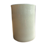 Vase cylindrique terre cuite émaillée avec signature