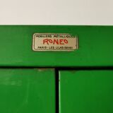 Green industrial Ronéo wardrobe 50s