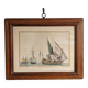 Engraving "Bremond on the port at the corner of Reboul"