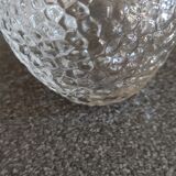 Pot à moutarde en verre moulé