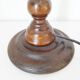 Turned wooden lamp base