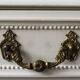 Two-legged wall console in Louis XVI style, painted wood.