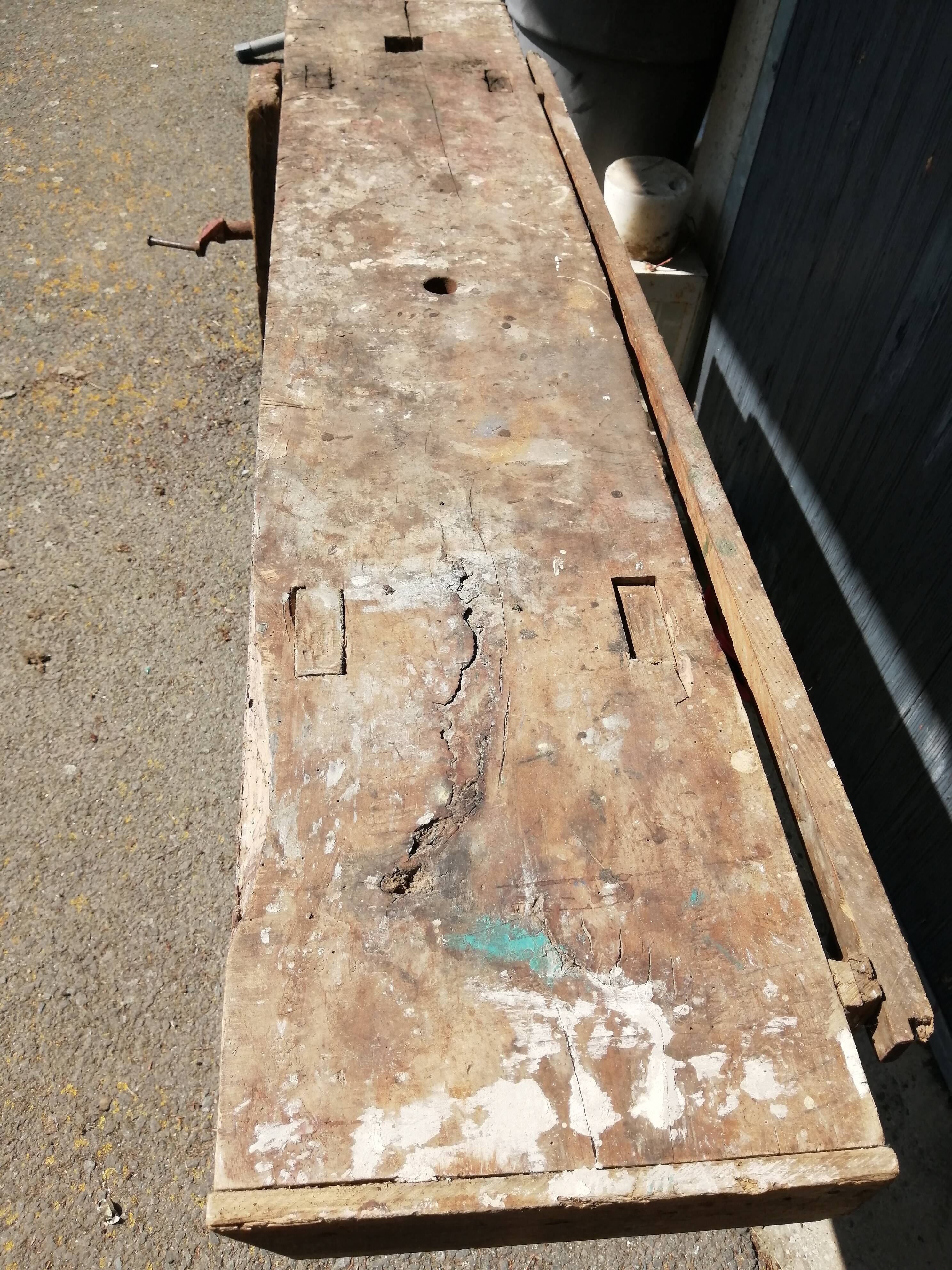 Old carpenter's workbench