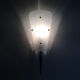 Pair of brass and plexiglass rockabilly rockabilly wall light