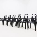 Set of 6 Boston Chairs by Pierre Paulin for Henry Massonnet France 1980s