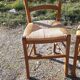 6 straw chairs