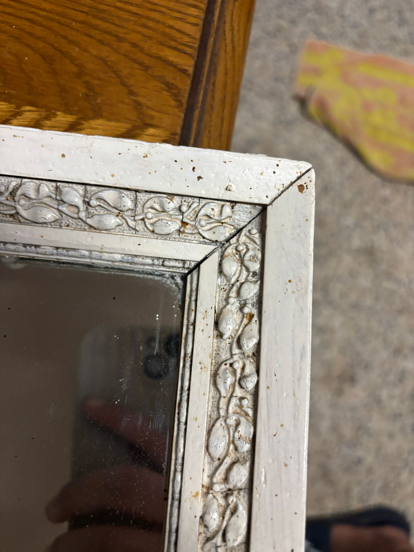 Miroir ancien moulure en bois