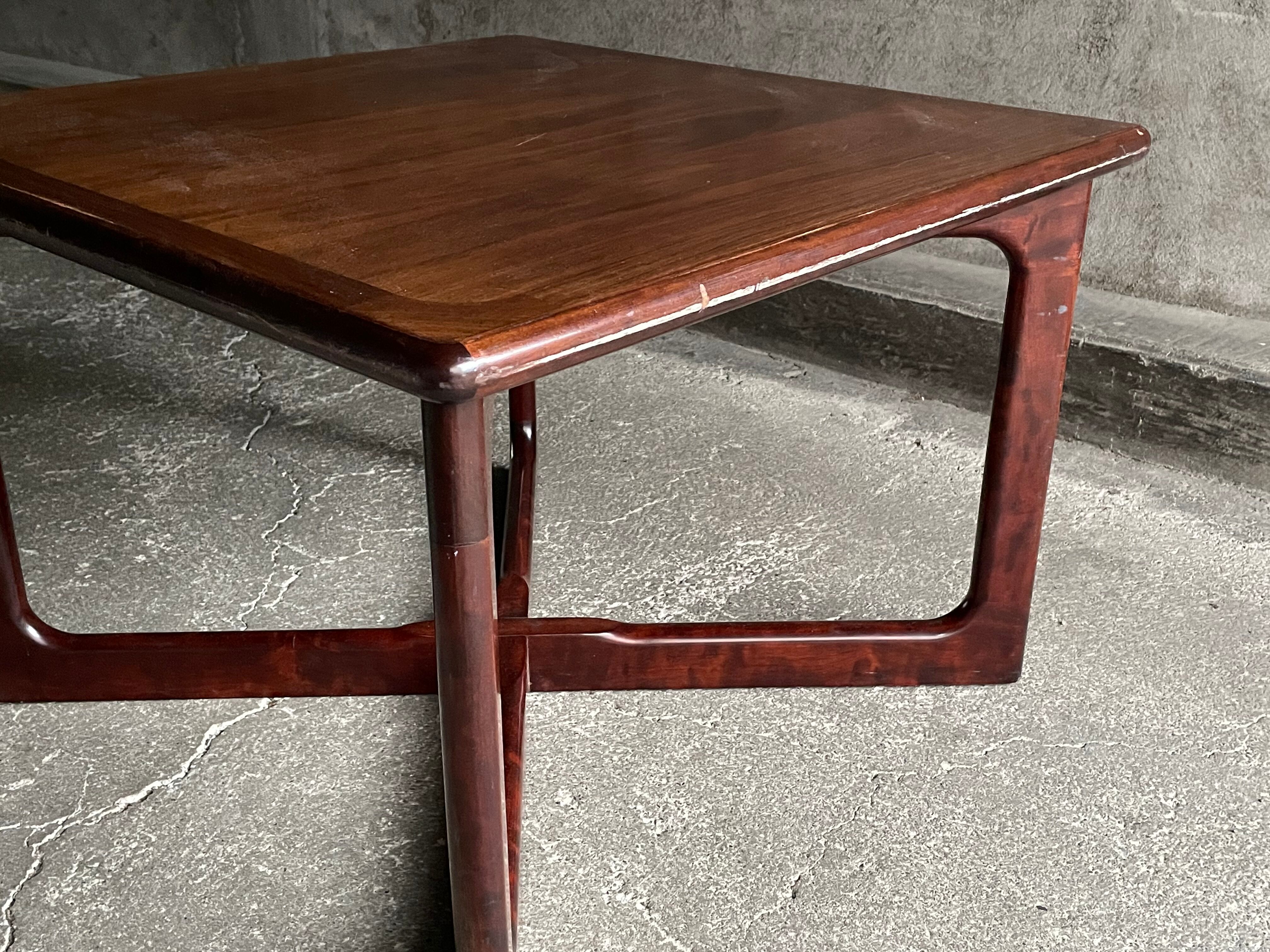Danish rosewood coffee table by dyrlund, 1960s