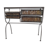 Vintage 20th century wrought iron console